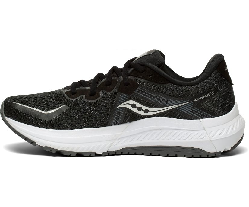 Saucony Omni 20 Wide Women's Running Shoes Black / White | AU 185EBCX